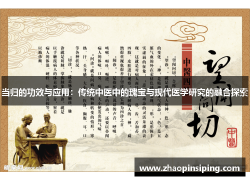 当归的功效与应用：传统中医中的瑰宝与现代医学研究的融合探索